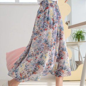 DAZY Floral Midi Skirt Size 8-10 NWOT